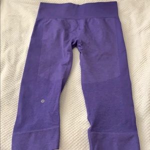 Purple lululemon workout pants